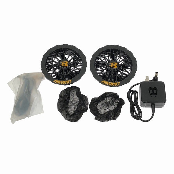 ☆美品☆BURTLE バートル 30V エアークラフト専用バッテリー AC10(マットブラック) ファンユニット AC10-1 ブラック128588 - 10