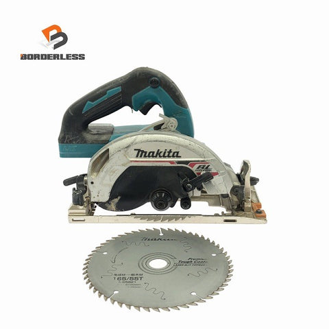 ☆中古品☆makita マキタ 18V 165mm 充電式マルノコ HS631D 中古刃付属  コードレス 丸のこ 丸ノコ 2019年製造128783