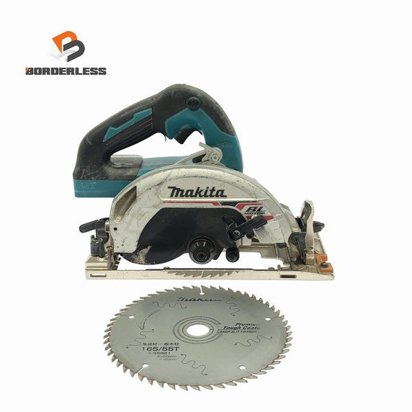 ☆中古品☆makita マキタ 18V 165mm 充電式マルノコ HS631D 中古刃付属  コードレス 丸のこ 丸ノコ 2019年製造128783 - 1