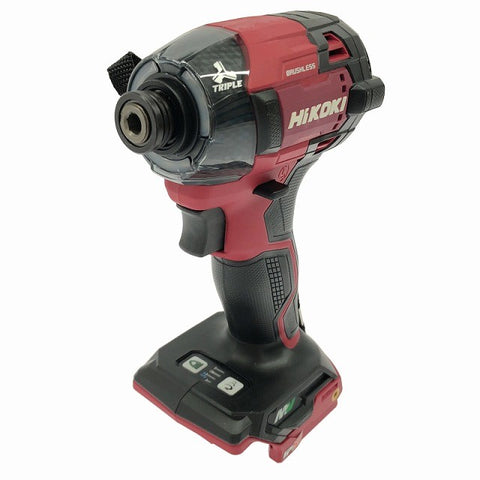 ☆未使用品☆HiKOKI ハイコーキ 36V コードレスインパクトドライバ WH36DD(NNR) スコーピオンレッド 本体のみ 締付け136707 - 0