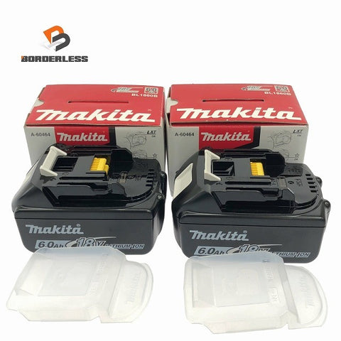 ☆極美品2点☆makita マキタ 18V 6.0Ah 純正 リチウムイオンバッテリー BL1860B 残量表示付 急速充電対応 蓄電池 充電池 雪マーク123874