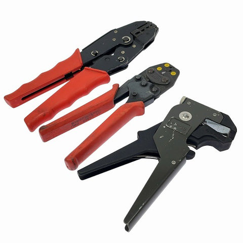 ☆中古品3点☆ デンサン 圧着工具 DC-1213 ロブスター 圧着工具 絶縁被覆付閉端接続子用 AK-25MA ワイヤーストリッパー LS-55127866 - 0