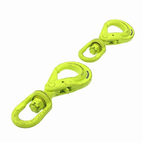 ☆美品2本セット☆MARTEC マーテック スイベルフック BKL-13-10 5.3ton ラッチロック ロッキングフック チェーンスリング用 吊り具117319 - 0