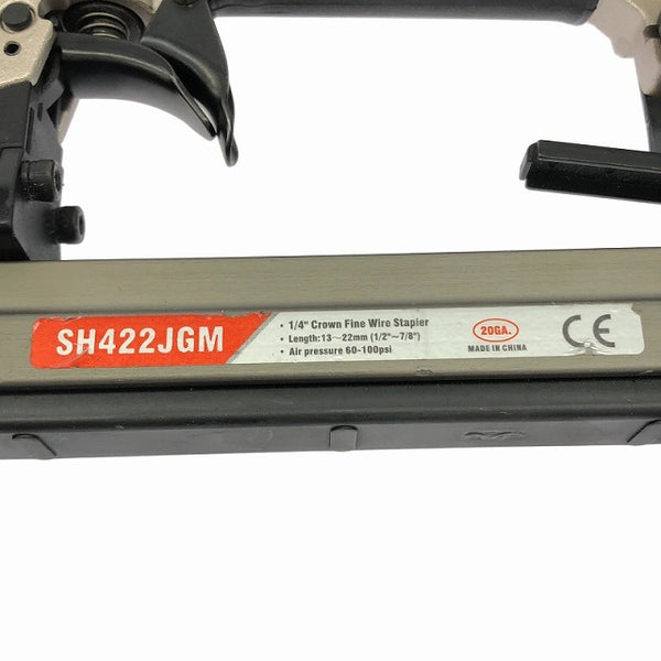 ☆美品☆SH 精品工房 一般圧/常圧 エアタッカー SH422JGM ステープル幅4mm 長さ13～22mm エアータッカー エア工具 - 10