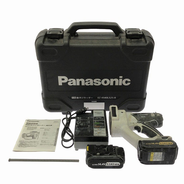 ☆中古品☆Panasonic パナソニック 14.4V/ 充電全ネジカッター EZ4540 バッテリ2個(3.3Ah) 充電器 ケース付 充電式 全ねじカッター130429 - 3
