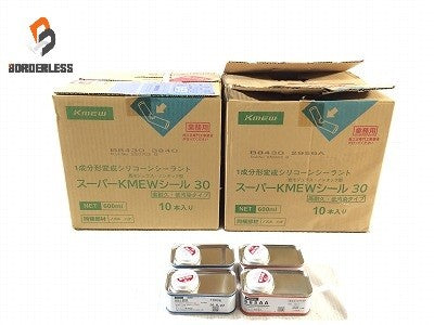 ☆未使用品40本セット☆Kmew 1成分変形シリコーンシーラント スーパーKMEWシール 30 1箱/10本×4 合計40本セット プライマー付