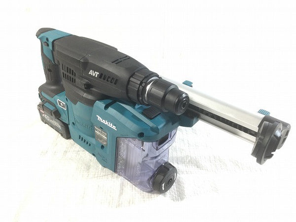 ☆未使用品☆makita マキタ 40Vmax 充電式ハンマドリル HR008GRMXV バッテリ2個(4.0Ah) 充電器 集じんシステム ケース付119384 - 5