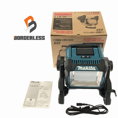 ☆未使用品☆makita マキタ 14.4V/18V/100V 充電式スタンドライト ML811 コードレス 投光器 LED 作業ライト 現場ライト 作業灯128564