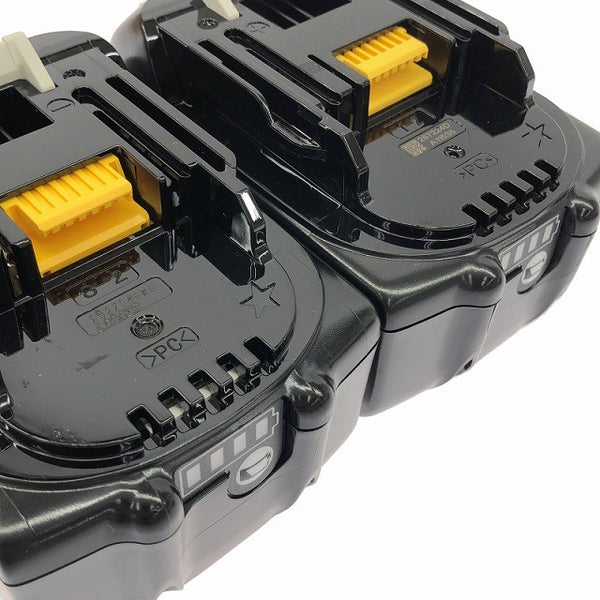 ☆極美品 計三点セット☆ makita マキタ 18V 純正 リチウムイオンバッテリー BL1860B×2 BL1830B×1 残量表示付き 蓄電池135066 - 5