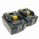 ☆中古品2点セット☆makita マキタ 18V 6.0Ah 純正 リチウムイオンバッテリー BL1860B×2 残量表示付 雪マーク 蓄電池132930 - 5