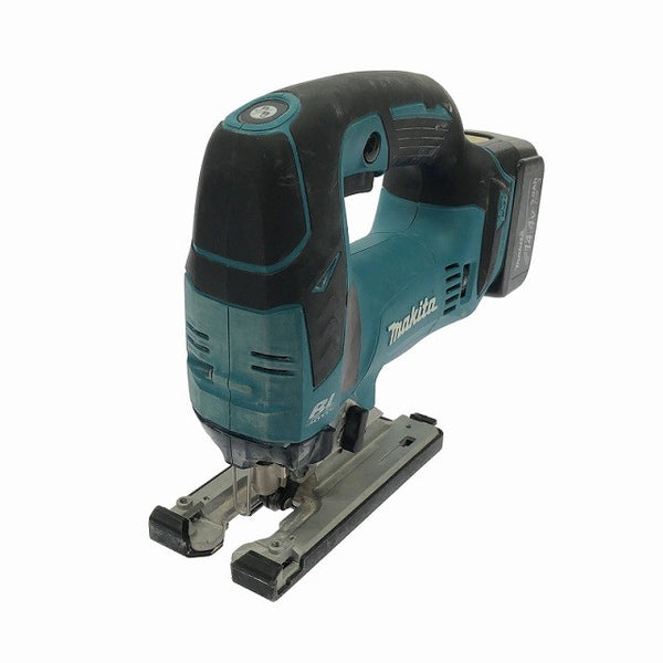 ☆中古品☆makita マキタ 14.4V 充電式ジグソー JV142D バッテリ1個(3.0Ah) 充電器 ケース付 コードレス 電気のこぎり 電動ノコギリ125898 - 4