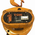 ☆中古品2個セット☆KITO キトー チェーンブロック CB010 M3形 荷重1.0ton/1ton 揚程2.5m 手動式 チェンブロック 吊り具 荷揚げ135815 - 9