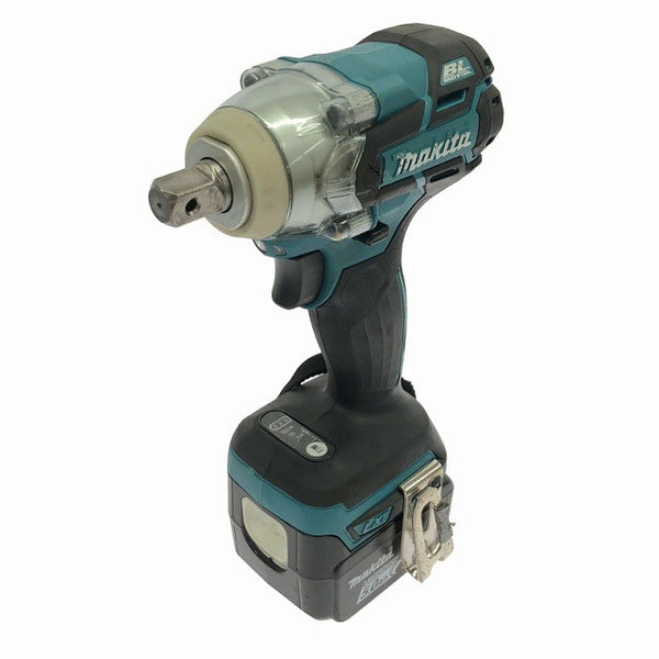 ☆中古品☆makita マキタ 14.4V 充電式インパクトレンチ TW280D 青/ブルー バッテリ1個（5.0Ah) ケース コードレス137669 - 4