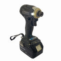 ☆中古品☆makita マキタ 18V 充電式インパクトドライバー TD172D 黒/ブラック バッテリ2個(18V3.0Ah) 充電器付 コードレス119260 - 3