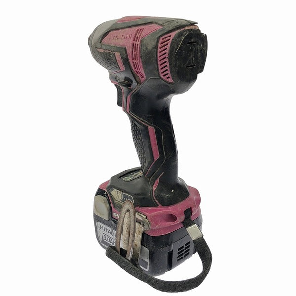 ☆中古品☆ HITACHI 日立 14.4V 充電式インパクトドライバ WH14DDL バッテリー1個(14.4V 5.0Ah)充電器+ケース113129 - 7