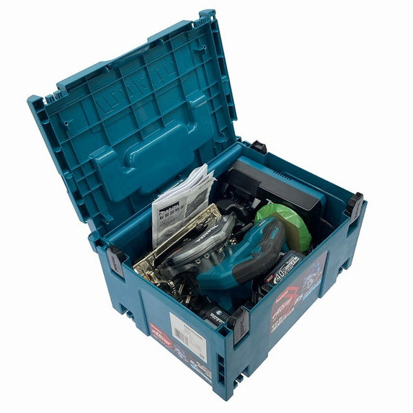 ☆美品☆makita マキタ 40Vmax 125mm 充電式マルノコ HS007GRDX バッテリー2個(40Vmax 2.5Ah) 充電器 ケース付130037 - 2