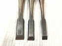 ☆中古品10本セット☆金右衛門 追入れ鑿 1分～1寸4分/3mm～42mm 追入れのみ 追入れノミ 追入れ鑿 叩きノミ 叩き鑿 大工道具131764 - 5