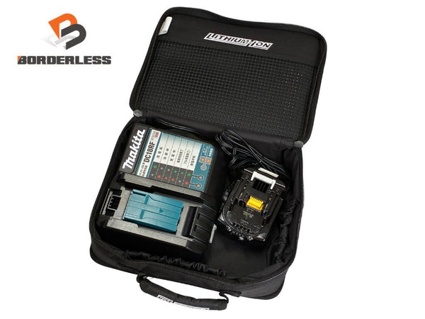 ☆極美品☆makita マキタ 充電器 DC18RF バッテリ BL1830B 18V 3.0Ah セット 純正品 布ケース付属132807 - 1
