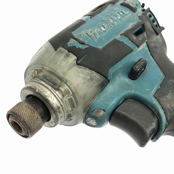 ☆中古品☆makita マキタ 14.4V 充電式インパクトドライバー TD137D 青/ブルー バッテリ1個(14.4V6.0Ah) 充電器付 コードレス120206 - 6