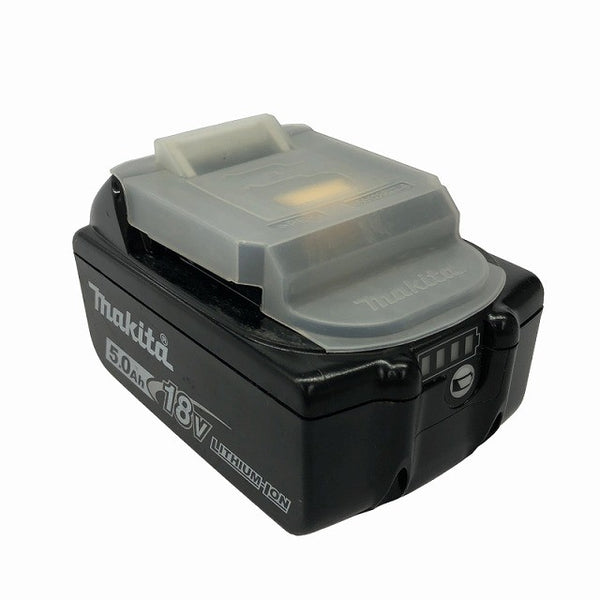 ☆中古品 充電回数9回☆☆makita マキタ 18V 5.0Ah 純正 リチウムイオンバッテリー BL1850B 残量表示付 リチウムイオン電池 蓄電池130956 - 4