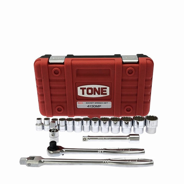 ☆極美品☆ TONE トネ ソケットレンチセット工具17点 4130MP - 3