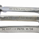 ☆中古品3本セット☆KTC 京都機械工具 首振りラチェットめがねレンチ MRF-14 14mm フレックス ラチェットメガネレンチ ハンドツール131416 - 9