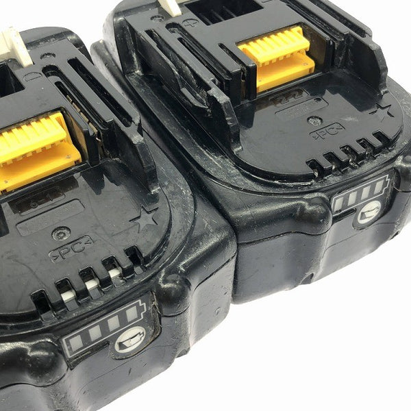 ☆中古品2点セット☆makita マキタ 18V 6.0Ah 純正リチウムイオンバッテリー BL1860B×2 急速 残量表示 LITHIUM-ION 雪マーク131960 - 7