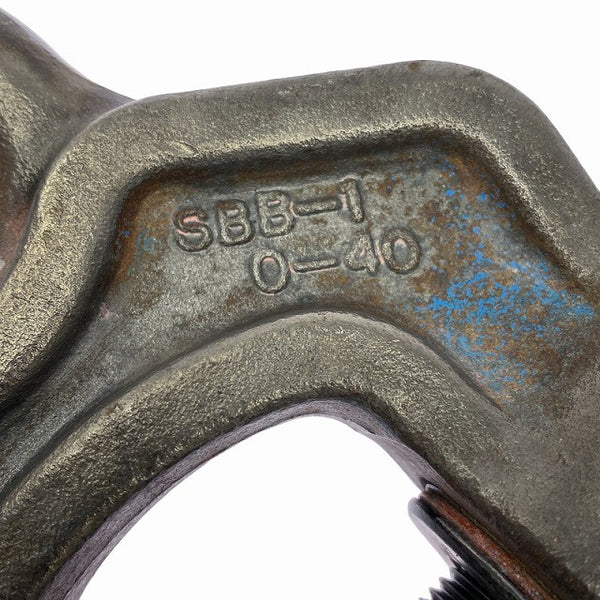 ☆中古品2個セット☆EAGLE CLAMP イーグルクランプ ねじ式全方向クランプ SBB-1t 荷重1ton 鉄鋼用 スクリュークランプ 吊りクランプ131162 - 10