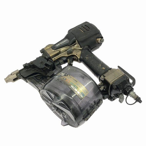 ☆中古品☆ HIKOKI ハイコーキ 75mm 高圧エア釘打ち機 NV75HRA(S)ゴールド 本体+パーツ+ケース136357 - 4