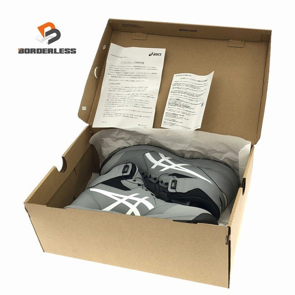 ☆未使用品☆ASICS アシックス プロスニーカー WINJOB CP314 BOA 1273A124-020 WIDE グラベル/白 28.0cm 安全靴 作業靴129192 - 1