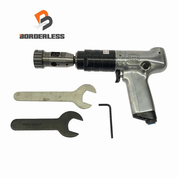 ☆未使用保管品☆Ingersoll Rand インガソールランド エアドリル 7RAQT4 スパナ2本 六角レンチ付き タッパー エアツール エア工具 - 1