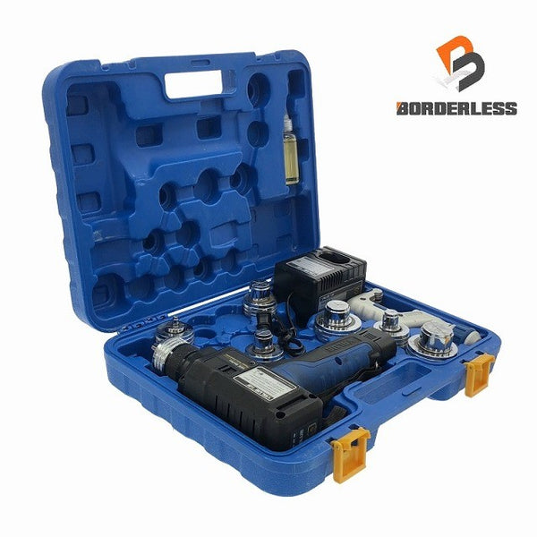 ☆比較的綺麗☆VALUE BBK 7.2V 全自動電動エキスパンダー VEE-2(VTE-42D) バッテリ1個(2.0Ah)充電器 ダイス付 拡管 銅管 フレア137131 - 2