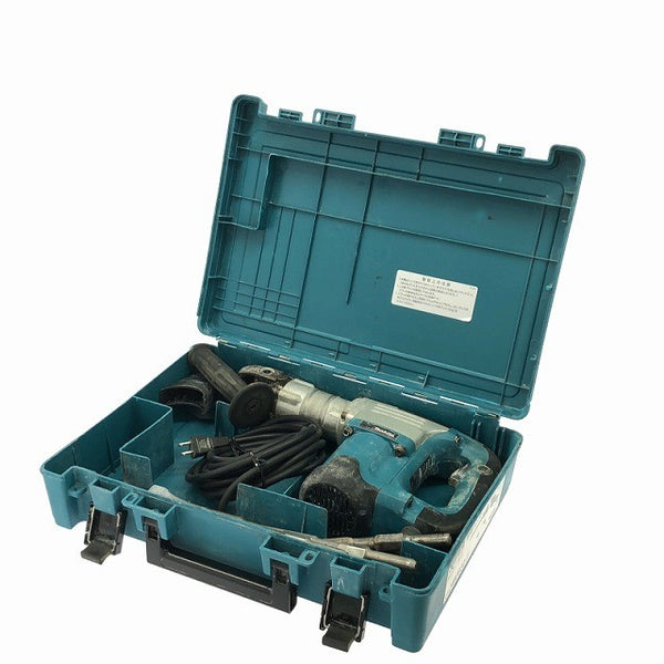 ☆中古品☆makita マキタ 100V 電動ハンマー HM0830 ケース付 六角軸 コンクリートブレーカー ハツリ機 はつり機 斫り機137427 - 2