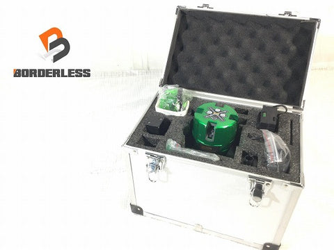 ☆比較的綺麗☆STS グリーンレーザー墨出し器 SRS-440G 受光器(SS-30G) バッテリ1個 充電ケーブル ケース グリーンレーザー墨出器126071