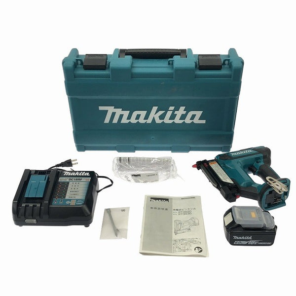 ☆未使用品☆ makita マキタ 18V 充電式ピンタッカ PT353DRG バッテリ1個(18V 6.0Ah) 充電器 ケース付き116932 - 3
