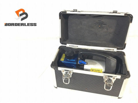 ☆中古品☆TASCO タスコ 100V オイル逆流防止弁付 ウルトラミニツーステージ真空ポンプ TA150SB-2 ケース付124774
