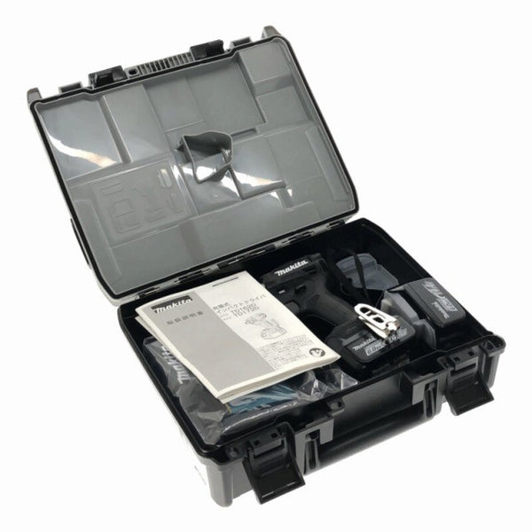 ☆未使用品☆makita マキタ 14.4V 充電式インパクトドライバ TD162DRGXB 黒 バッテリー2個(14.4V 6.0Ah) 充電器 ケース付116570 - 3
