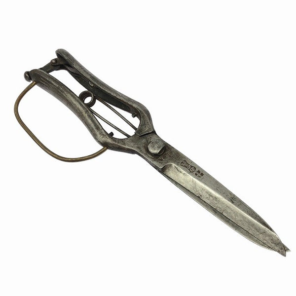 ☆中古品☆おの義 片手刈込鋏 ガード付 金止 全長約260mm 刃長約115mm 葉刈兼用 手造り 義一作 植木鉢 剪定鋏 園芸用 はさみ ハサミ 116400116400 - 3
