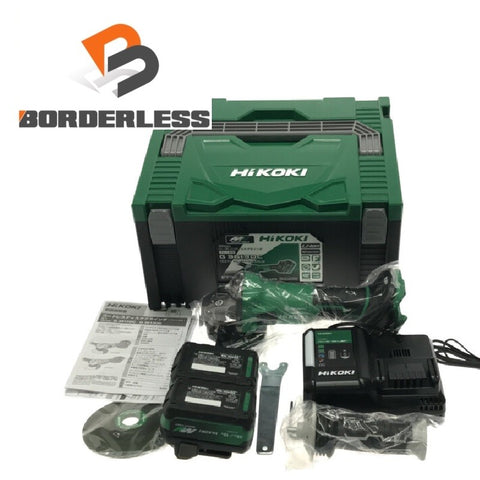 ☆未使用品☆HiKOKI ハイコーキ コードレスディスクグラインダ G3613DC(2XPZ) バッテリ2個 充電器 ケース付き119790