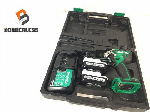 ☆比較的綺麗☆makita マキタ 14.4V 充電式インパクトドライバー MTD001DSX バッテリー2個(1.5Ah)充電器 ケース付き コードレス128807