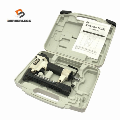 ☆中古品☆SK11 藤原産業 一般庄/常圧 エアタッカー SA-T425L-X1 ケース付 ステープル幅4mm 長さ25mm エアータッカー エア工具120385