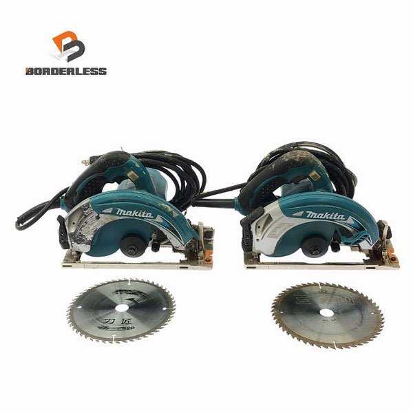 ☆中古品2点セット☆makita マキタ 100V 165mm 電気マルノコ 5637BA×2 電動工具 切断機 木工 DIY 大工道具124212 - 1