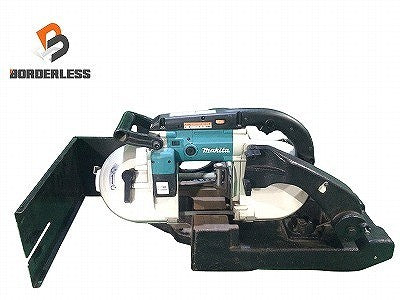 ☆中古品☆makita マキタ 100V ポータブルバンドソー 2107FW スタンド付 コード式 帯鋸切断機 パイプ切断機 鉄工用115604
