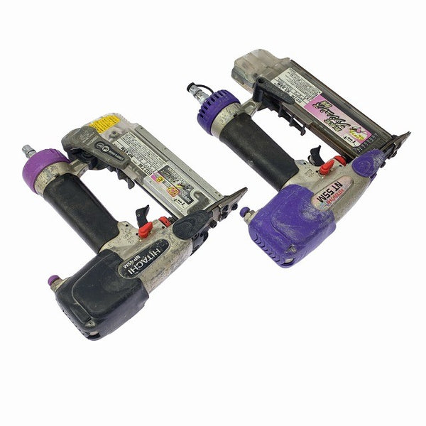 ☆中古品2点セット☆HITACHI 日立工機 45mm 常圧 ピン釘打機 NP45M 仕上釘打機 NT55M エアツール129628 - 3