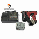☆中古品☆ MAX マックス 14.4V 充電式ピンネイラ TJ-35P1 バッテリー1個(14.4V 3.0Ah) 充電器付き 電動工具 大工道具 - 1
