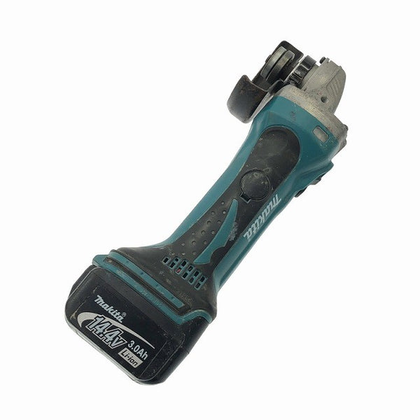 ☆中古品☆makita マキタ 14.4V 100mm 充電式ディスクグラインダ GA400D バッテリ2個(14.4V3.0Ah) 充電器 ケース付 コードレス 117707117707 - 6