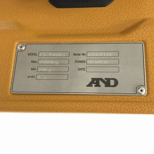 ☆未使用品☆A＆D エアンドデイ 防塵・防水クレーンスケール FJ-T002iS 2000Kg 吊はかり ホイストスケール 計量器116813 - 9