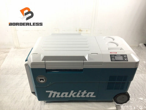 ☆箱なし未使用品☆ makita マキタ 18V/40Vmax 充電式保冷温庫 CW001G 青/ブルー 本体+未使用18Vバッテリー1個(6.0Ah)+パーツ