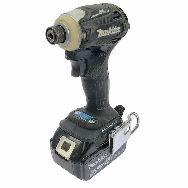 ☆中古品☆makita マキタ 18V 充電式インパクトドライバー TD172DRGXB バッテリー2個(18V 6.0Ah)充電器 ケース付き コードレス116949 - 4