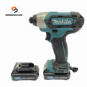 ☆中古品☆makita マキタ 10.8V 充電式インパクトドライバー TD110D 青 バッテリ2個(1.5Ah)付 コードレス バッテリー式136861 - 1